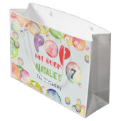 Pop op over! Zeepbellen verjaardags kind Groot Cadeauzakje (Achterkant Gekanteld)