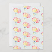 Pop op over! Zeepbellen verjaardags kind Kaart (Achterkant)