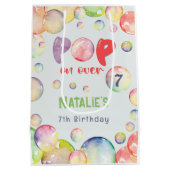 Pop op over! Zeepbellen verjaardags kind Medium Cadeauzakje (Achterkant)