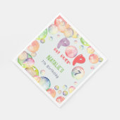 Pop op over! Zeepbellen verjaardags kind Servet (Hoek)