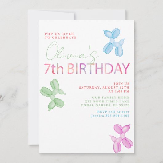 Pop op uitnodiging voor meer dan 7 jaar (Voorkant)