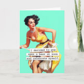 Pop Open a Bottle of Beer Birthday Kaart (Voorkant)