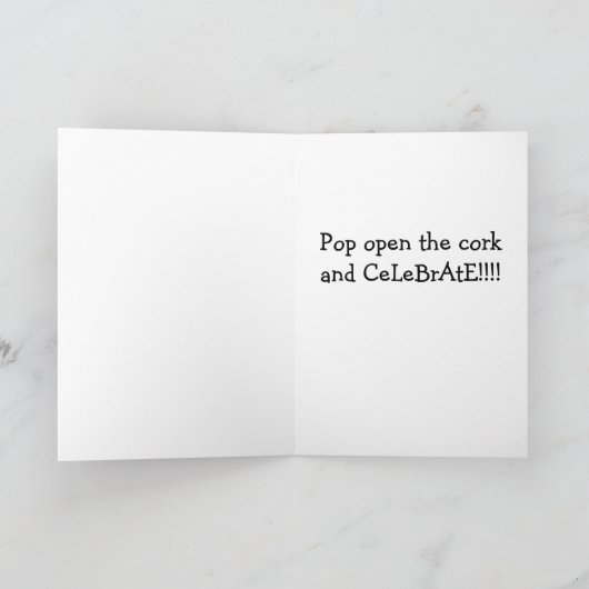 POP OPEN DE KURK EN CeLeBrATe UW DAG! Kaart (Binnen)