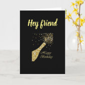 POP OPEN DE KURK EN CeLeBrATe UW DAG! Kaart (Gele Bloem)