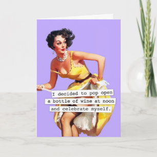 Pop opent fles wijn kaart