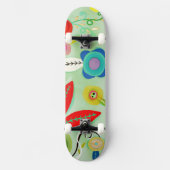 pop oude 70's vintage skateboard surf stijl (Voorkant)
