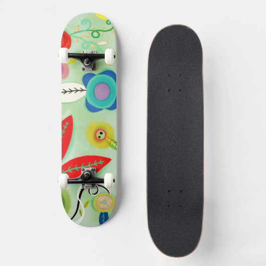 pop oude 70's vintage skateboard surf stijl (Voorkant)