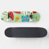 pop oude 70's vintage skateboard surf stijl (Horizontaal)