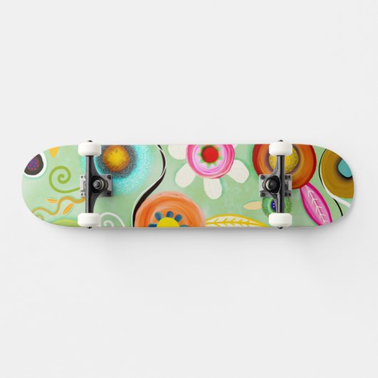 pop oude 70's vintage skateboard surf stijl (Horizontaal)