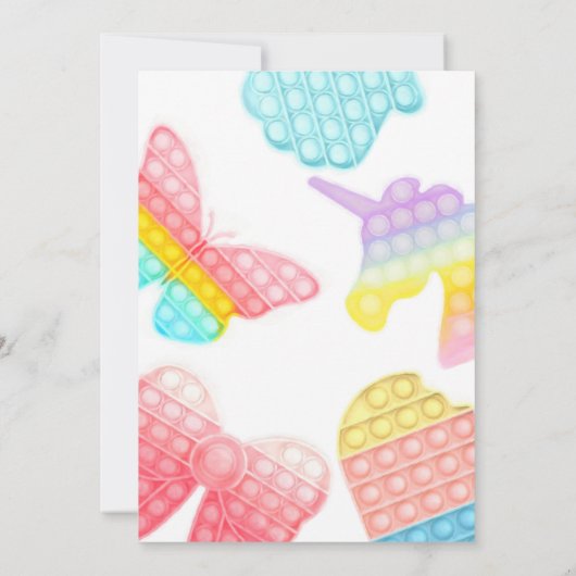 Pop over de Britse Speelgoed Birthday Kaart (Achterkant)