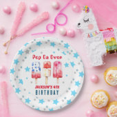 Pop over Kinder Zomer Popsicle Verjaardag Papieren Bordje (Feest)