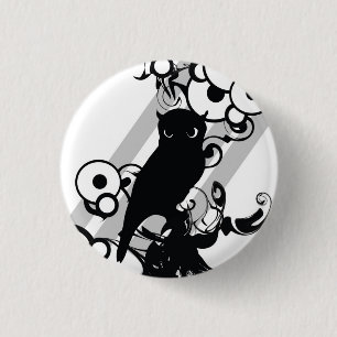 POP OWL PIN RONDE BUTTON 3,2 CM