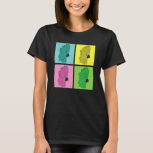 Pop papegaai vogel Tropisch dier Exotische kaketoe T-shirt