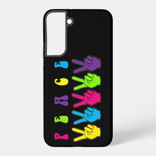 Pop Peace Hands Samsung Galaxy Hoesje (Achterkant)