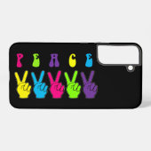 Pop Peace Hands Samsung Galaxy Hoesje (Achterkant horizontaal)