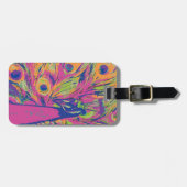 Pop Peacock Bagagelabel (Voorkant horizontaal)