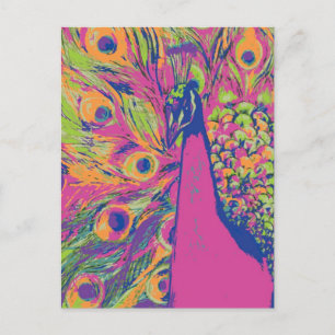 Pop Peacock Briefkaart