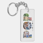 Pop Photo Collage | Opa Vaderdag Gift Sleutelhanger (Voorkant Links)