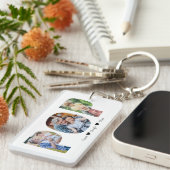 Pop Photo Collage | Opa Vaderdag Gift Sleutelhanger (Voorkant Rechts)