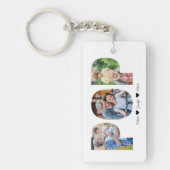 Pop Photo Collage | Opa Vaderdag Gift Sleutelhanger (Voorkant)