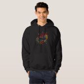 Pop Pianist Piano Black Hoodie (Voorkant volledig)