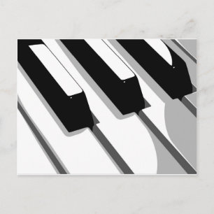 Pop Piano-toetsenbord Briefkaart