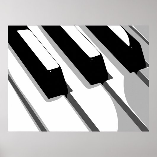 Pop Piano-toetsenbord Poster (Voorkant)