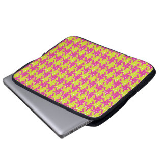 Pop Pied de Poule-laptoptas Laptop Sleeve