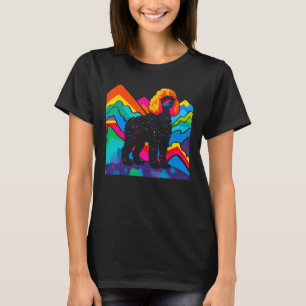 Pop poedel hond Natuur kleurrijk T-shirt