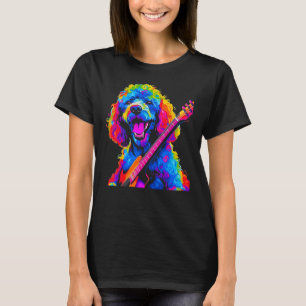 Pop poedel hondengitaar t-shirt