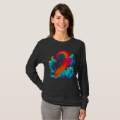 Pop Poodle Dog Surfing T-shirt (Voorkant volledig)