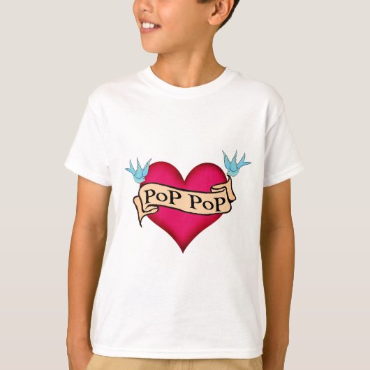 Pop Pop - aangepaste T-shirts voor het Tattoo van  (Voorkant)