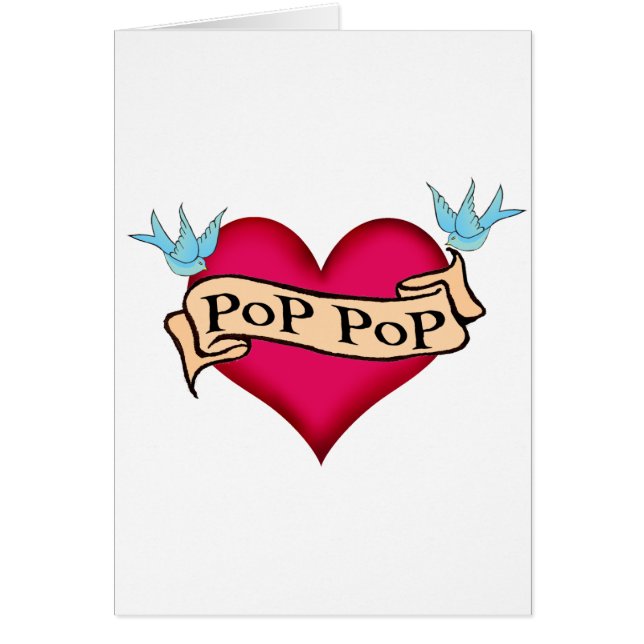 Pop Pop - aangepaste T-shirts voor het Tattoo van  (Voorkant)