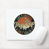 Pop Pop als een opa alleen koeler Retro F Muismat (Met muis)