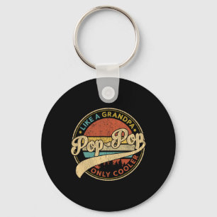 Pop Pop als een opa alleen koeler retro Pop-pop f Sleutelhanger
