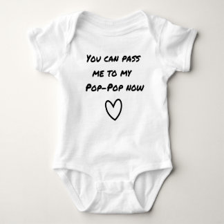 Pop pop baby outfit romper