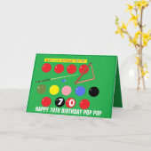 POP POP BIRTHDAY KAART VOOR grootvader (Gele Bloem)