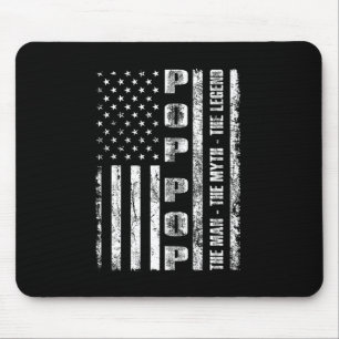 Pop Pop De Man De Mythe De Legende Us Vlag Muismat
