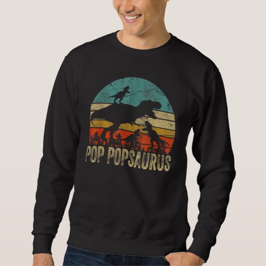 Pop Pop Dinosaur Pop Popsaurus Trui (Voorkant)