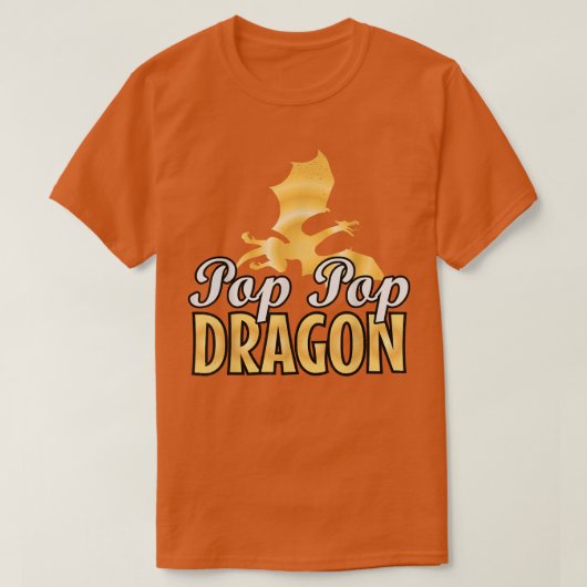 Pop Pop Dragon Lover Vaderdag T-shirt (Design voorkant)