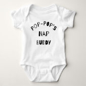 Pop pop dutje buddy outfit romper (Voorkant)