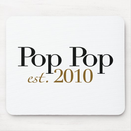 Pop Pop EST 2010 Muismat (Voorkant)