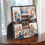 Pop Pop Grootvader Rustiek Hout Fotocollage Fotoplaat<br><div class="desc">Leg de liefde tussen Pop Pop en zijn kleinkinderen vast met onze Grootvader Kleinkinderen Fotocollage Plaque. Deze gepersonaliseerde plaquette is voorzien van een hartverwarmende fotocollage, die prachtig gekoesterde momenten toont die Poppy en zijn geliefde kleinkinderen delen. Rondom de foto's is de vertederende titel "Poppy", die een speciaal tintje aan het...</div>