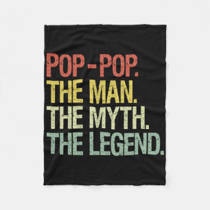 Pop-pop Het Man De mythe De Legende Vaders Gift Fleece Deken