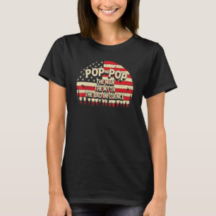 Pop Pop het Man de mythe de slechte invloed Mannen T-shirt