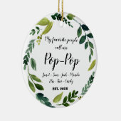 Pop Pop kerstversiering grootouder Ornament (Rechts)