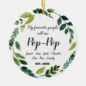 Pop Pop kerstversiering grootouder Ornament (Voorkant)
