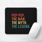 Pop-pop Man Mythe Legend Daddy Opa Fath Muismat (Met muis)
