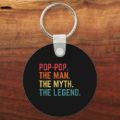 Pop-pop Man Mythe Legend Daddy Opa Fath Sleutelhanger (Voorkant)