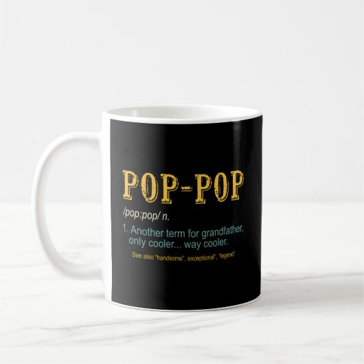 Pop Pop Opa Vaders Dag Pop-Pop Koffiemok (Links)